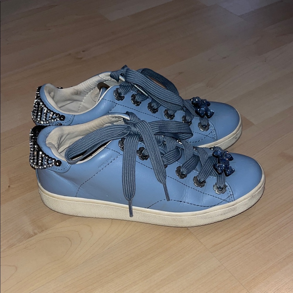 Women’s Blue Coach Sneakers - Picture 3 of 8